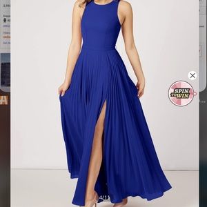 Azazie Royal Blue Lindle Dress